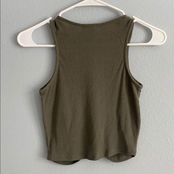 Olive Green Tank Top - Picture 2 of 3